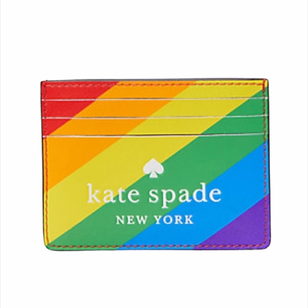 Kate Spade Rainbow Small Slim Card Holder - Picture 2 of 6